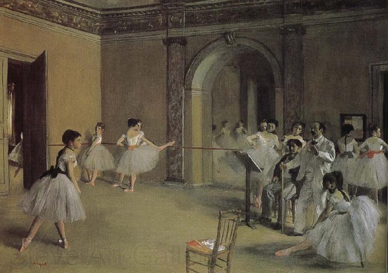 Edgar Degas Opera-s dry running hall Norge oil painting art